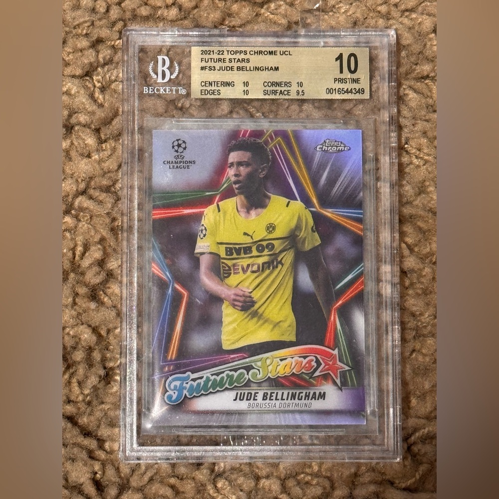 2021 Topps Chrome UCL Jude Bellingham Future Stars #FS3 BGS 10